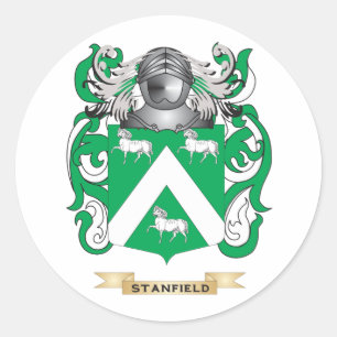 Stanfield Coat of Arms (Family Crest) Classic Round Sticker
