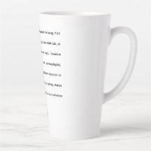 Stanford BAD Lab - Group Poem Latte Mug
