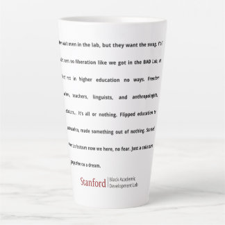 Stanford BAD Lab - Group Poem Latte Mug