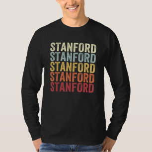 Stanford New York Stanford NY Retro Vintage Text T-Shirt