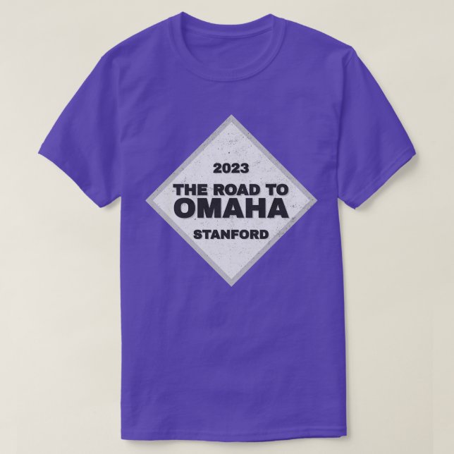 Stanford Road To Omaha College Baseball CWS 2023 T-Shirt (Design Front)