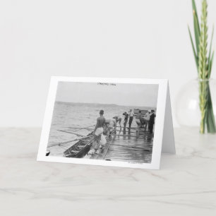 Stanford Rowing Crew Team Photograph Card