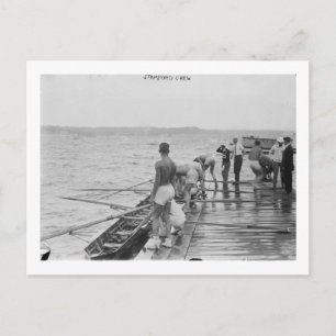 Stanford Rowing Crew Team Photograph Postcard
