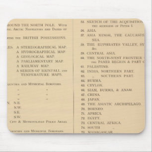 Stanford's London atlas of universal geography Mouse Mat