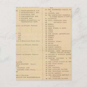 Stanford's London atlas of universal geography Postcard
