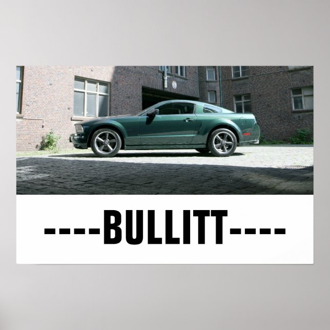 Stang Bullitt Poster -BULLITT- (Front)