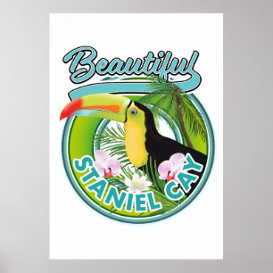 Staniel Cay travel logo Poster
