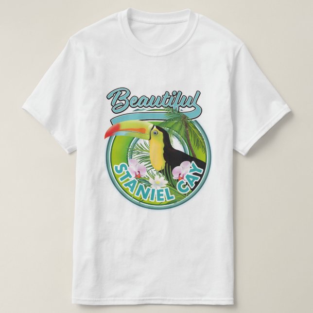 Staniel Cay travel logo T-Shirt (Design Front)