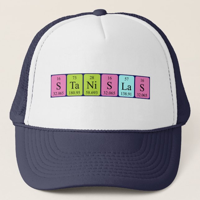 Stanislas periodic table name hat (Front)