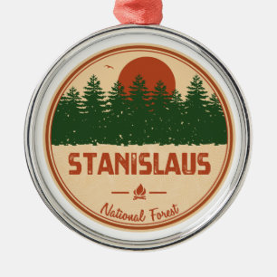Stanislaus National Forest Metal Tree Decoration