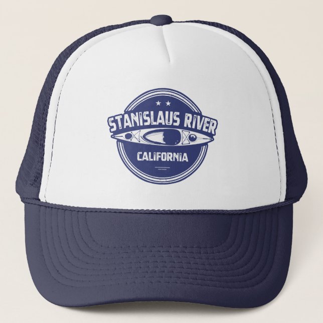 Stanislaus River California Kayaking Trucker Hat (Front)