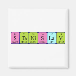 Stanislav periodic table name magnet
