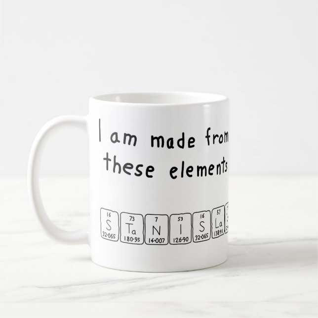 Stanislav periodic table name mug (Left)