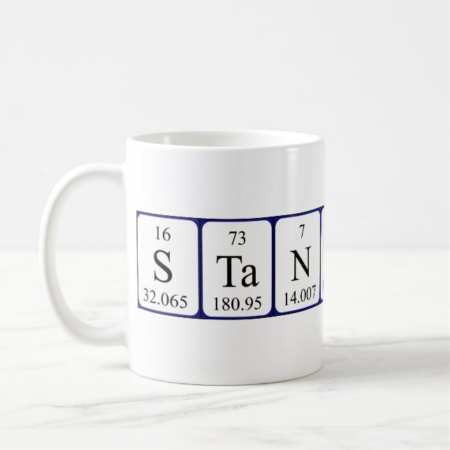 Stanislav periodic table name mug (Left)