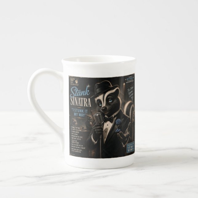 Stank Sinatra Album: a Parody Bone China Mug (Left)