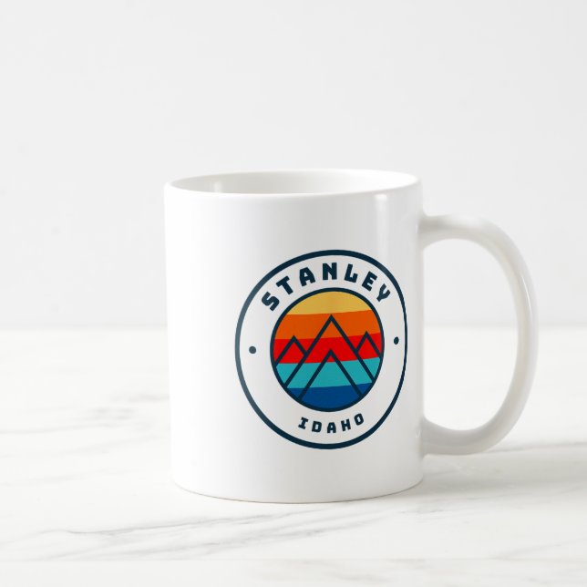 Stanley Idaho Skiing Snowboarding Family Ski Trip  Coffee Mug (Right)
