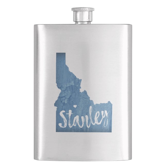 Stanley Idaho Wood Grain Hip Flask (Front)