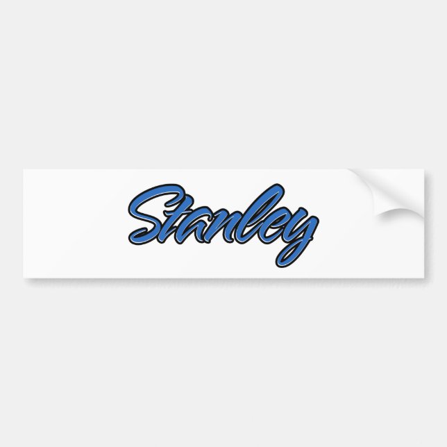 Stanley Name blue Aufkleber Sticker Autoaufkleber (Front)