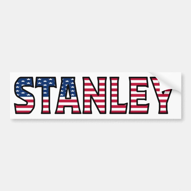 Stanley Name Vorname USA Aufkleber Sticker Auto (Front)