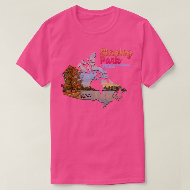 Stanley Park Vancouver British Columbia Canada Fal T-Shirt (Design Front)