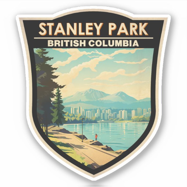 Stanley Park Vancouver Canada Travel Art Vintage (Front)