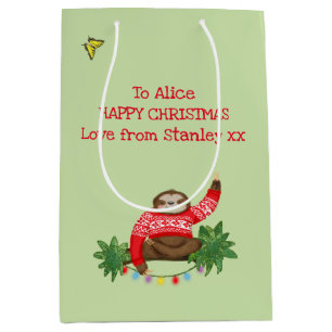 Stanley Sloth Christmas gift bag