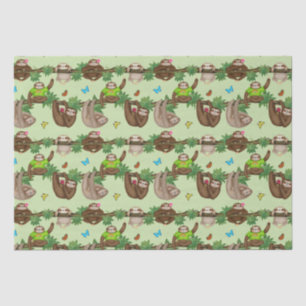 Stanley Sloth & friends green tissue paper