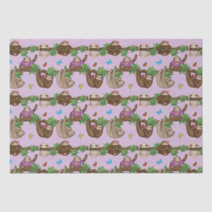 Stanley Sloth & friends purple tissue paper