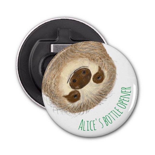 Stanley sloth personalised bottle opener (Front)