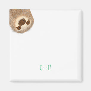 Stanley sloth personalised 'oh hi!' magnet