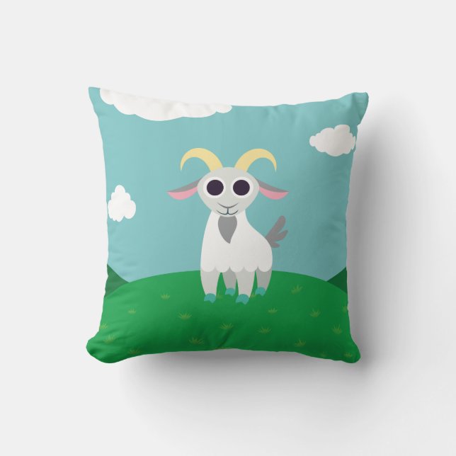 Stanley the Goat Cushion (Front)