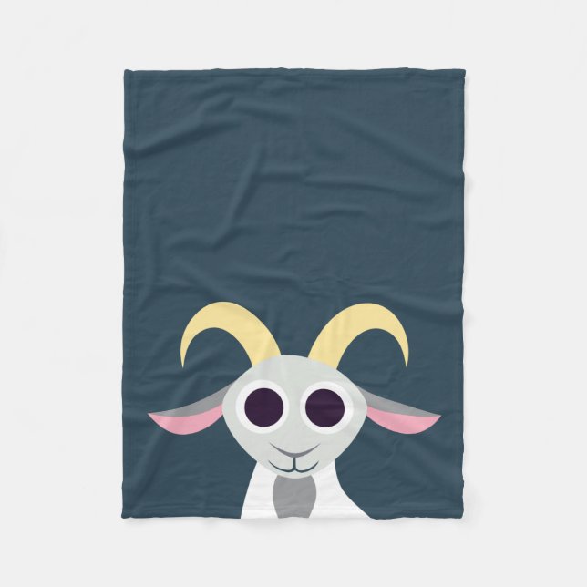 Stanley the Goat Fleece Blanket (Front)