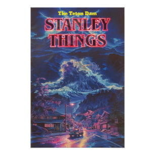 Stanley Things Teton Dam Retro VHS Cover Photo Print