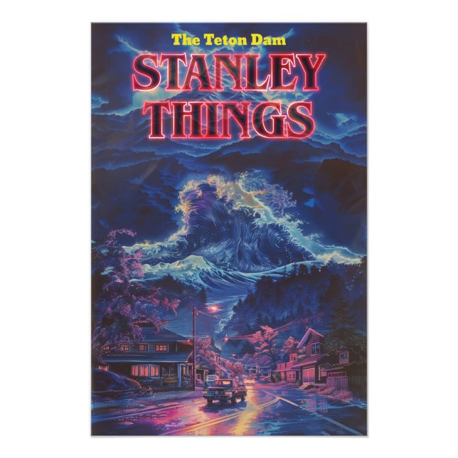 Stanley Things | Teton Dam | Retro VHS Cover Photo Print (Front)