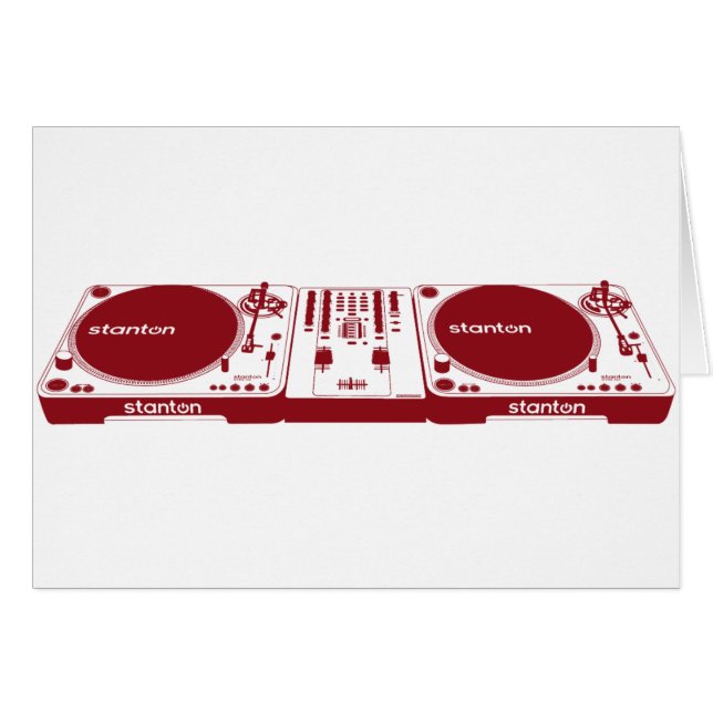 Stanton DJ Setup - Disc Jockey Music DJing Deck (Front Horizontal)