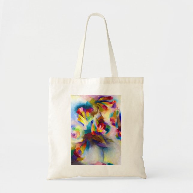 Stanton Macdonald Wright Trumpet Flowers Tote Bag (Front)