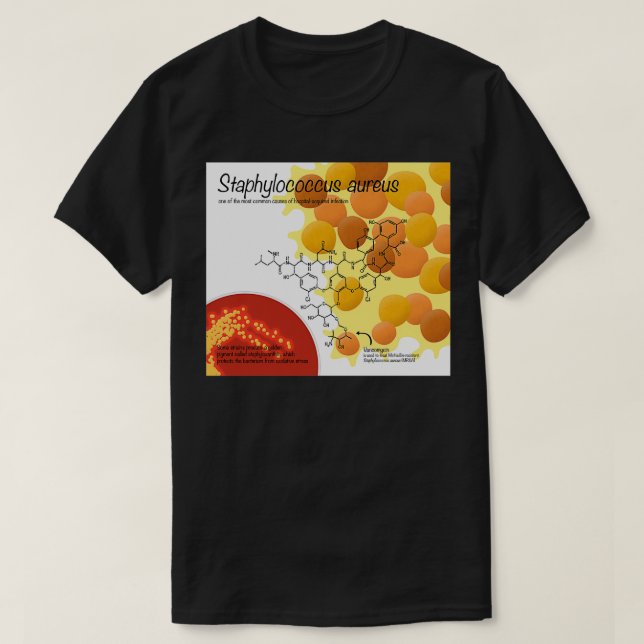 Staphylococcus aureus T-Shirt (Design Front)
