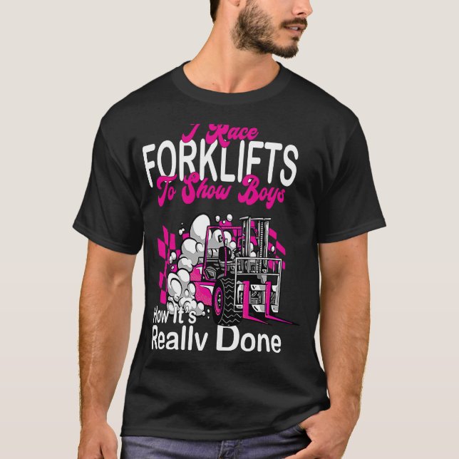 Stapler RacingTeam specialist warehouse forklift l T-Shirt (Front)