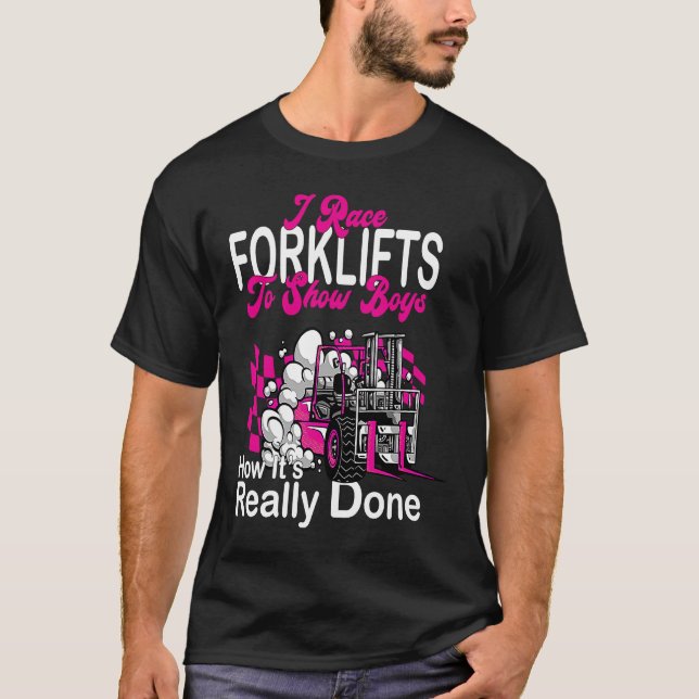 Stapler RacingTeam specialist warehouse forklift l T-Shirt (Front)