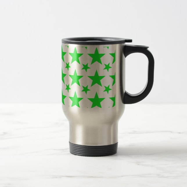Star 2 Green Travel Mug (Right)