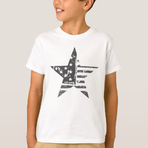 Star 4 July American Flag Grunge Vintage Tshirt