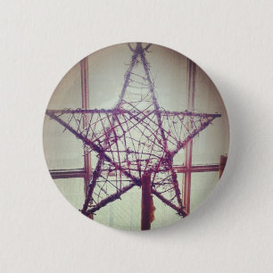 Star 6 Cm Round Badge