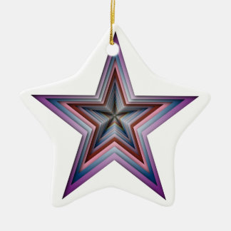 star abstract geometric art ceramic tree decoration