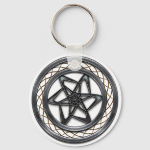 Star Abstract Key Ring