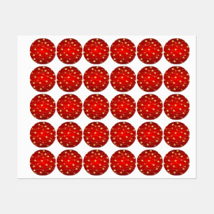 Star Adorned Ruby Red Pattern 