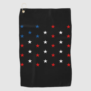 Star American Flag Golf Towel