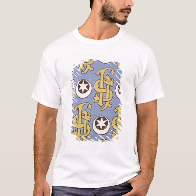 Star and Clef ecclesiastical wallpaper design T-Shirt (Front)