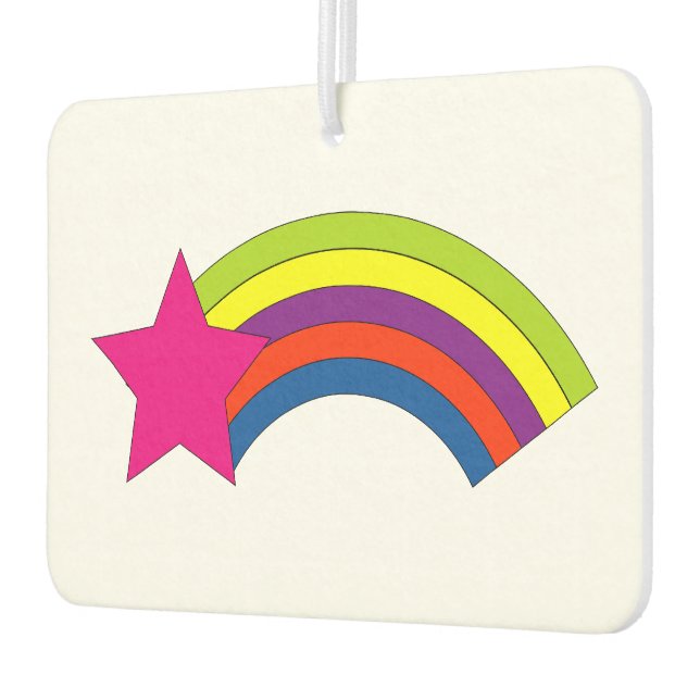 Star and Rainbow Car Air Freshener (Left)