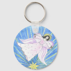 Star Angel Key Ring