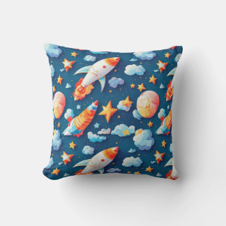 Star ans planets pattern cushion